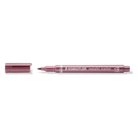 Staedtler Marker permanentny Staedtler metaliczny czerwone 1,0-2,0mm okrągła końcówka (8323-81) Staedtler Marker permanentny Staedtler metaliczny czerwone 1,0-2,0mm okrągła końcówka (8323-81)