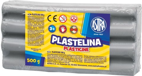 Astra Plastelina Astra 1 kol. popielata 500g