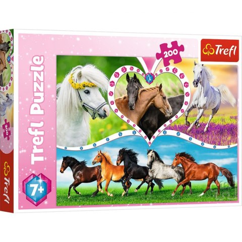 Trefl Puzzle Trefl Piękne konie 200 el. (13248) Trefl Puzzle Trefl Piękne konie 200 el. (13248)