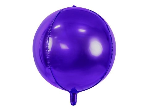 Partydeco Balon foliowy Partydeco Kula, 40cm, fioletowy 16cal (FB13M-014)