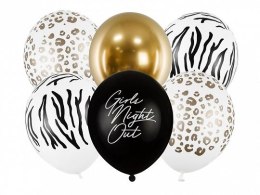 Partydeco Balon gumowy Partydeco Girls Night Out, mix 6 sztuk mix 300mm (SB14P-303-000-6)