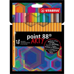 Stabilo Cienkopis Stabilo point 88 ARTY, mix 0,4mm 18kol. (8818)
