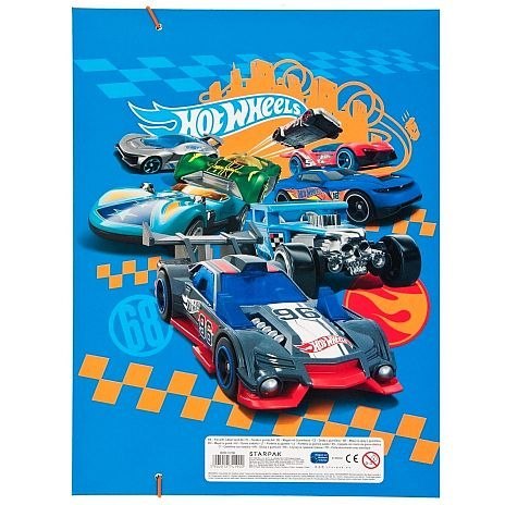 Starpak Teczka kartonowa na gumkę Hot Wheels St A4 różnokolorowy Starpak (337292)