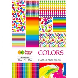 Happy Color Zeszyt papierów kolorowych Happy Color A4 80g 15k (HA 3808 2030-C)