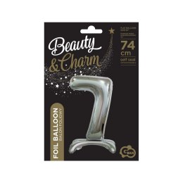 Godan Balon gumowy Godan Beauty&Charm cyfra stojąca srebrna srebrny (BC-ASS7)