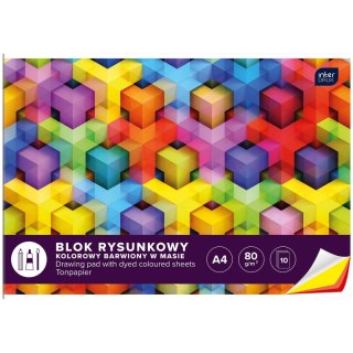 Interdruk Blok rysunkowy Interdruk A4 kolorowy 80g 10k (BLRK10B)