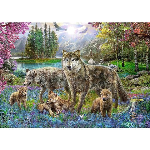 Trefl Puzzle Trefl Wilcza rodzina 1000 el. (10558) Trefl Puzzle Trefl Wilcza rodzina 1000 el. (10558)