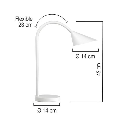 Unilux Lampka biurowa Unilux Sol Led Biała (400077404)