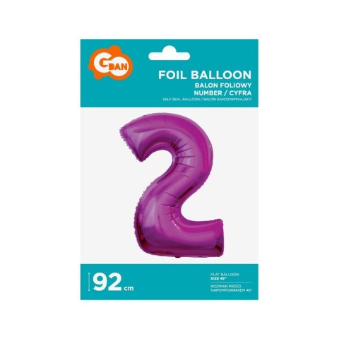 Godan Balon foliowy Godan cyfra 7 srebrny 35 cm 45cal (FG-C35S7)