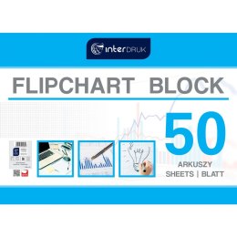 Interdruk Blok do tablic flipchart Interdruk 50k. 70g krata [mm:] 1000x640 (FLI50#)