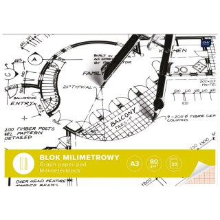 Interdruk Blok milimetrowy Interdruk A3 20k (BLMIA3)