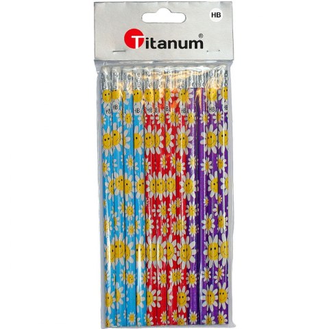 Titanum Ołówek Titanum kwiatki HB (YD012)