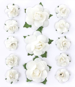 Galeria Papieru Ozdoba papierowa Galeria Papieru kwiaty róże białe (252027)