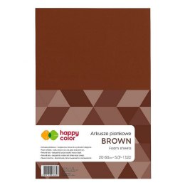 Happy Color Arkusz piankowy Happy Color kolor: brązowy 5 ark. [mm:] 210x297 (HA 7130 2030-75)