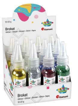 Titanum Brokat Titanum Craft-Fun Series 6 kolory x 2 szt. w buteleczkach 15g