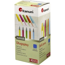 Titanum Długopis Titanum Neon niebieski 0,7mm (AA110B)