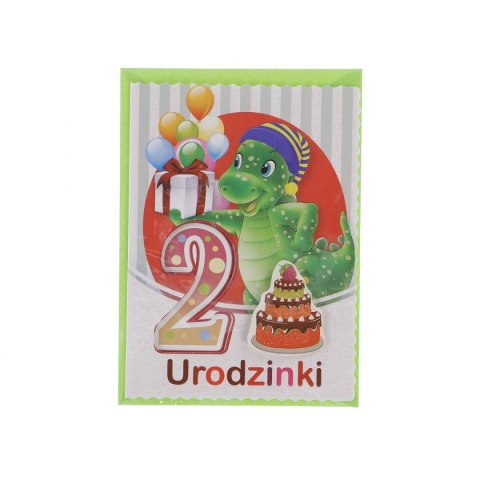 Top Graphic Kartka składana Top Graphic urodziny 1-5 lat B6 (5907786924894)