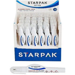 Starpak Korektor w długopisie (piórze) Starpak 7ml (222505)