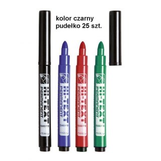 Fibracolor Marker permanentny Fibracolor HI-TEXT, czarny 6,0mm okrągła końcówka (580)