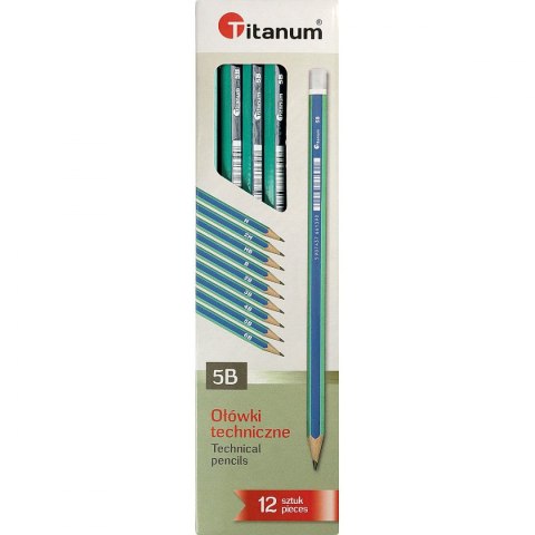 Titanum Ołówek Titanum bez gumki 5B 5B (AS034B)