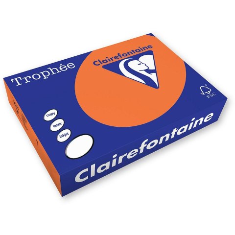 Trophee Papier kolorowy A3 mandarynkowy 80g [mm:] 297x420 Trophee (xca31880)