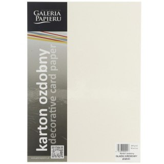 Galeria Papieru Papier ozdobny (wizytówkowy) Galeria Papieru gładki kremowy A4 kremowy 200g (202830)