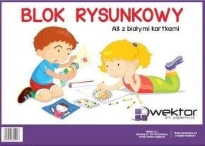 Wektor Blok rysunkowy Wektor A3 biały 80g 20k [mm:] 297x420