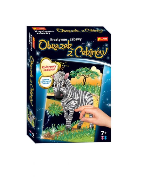 Ranok Creative Cekiny Ranok Creative CEKINOWY OBRAZEK ZEBRA mix (21983) Ranok Creative Cekiny Ranok Creative CEKINOWY OBRAZEK ZEBRA mix (21983)