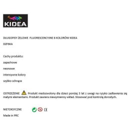 Kidea Długopis żelowy Kidea KIDART mix 0,5mm (DZF6KA)