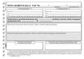 Stolgraf Druk samokopiujący Stolgraf nota korygująca A5 A5 100k. (R30)