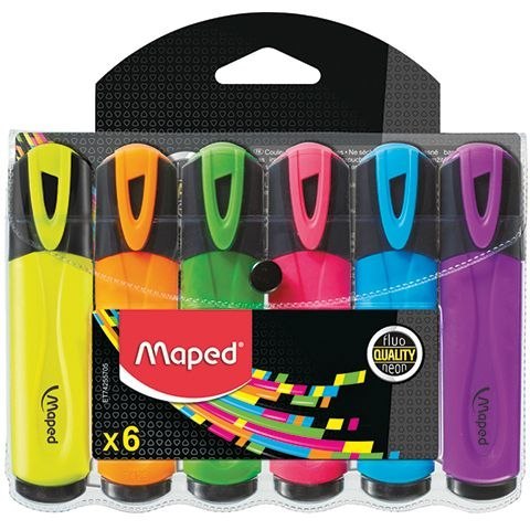 Maped Zakreślacz Maped PEPS fluo, mix 1-5mm (742557)