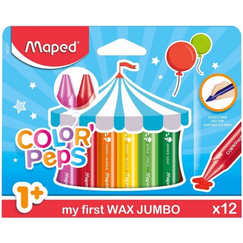 Maped Kredki świecowe Maped JUMBO 12 kol. (861311)