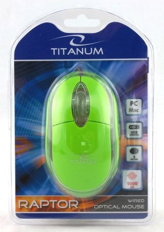 Titanum Mysz Titanum Raptor 3D zielony (TM102G)