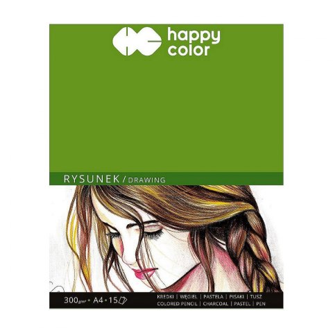 Happy Color Blok rysunkowy Happy Color A4 biała 300g 15k (HA 3730 2030-A15)