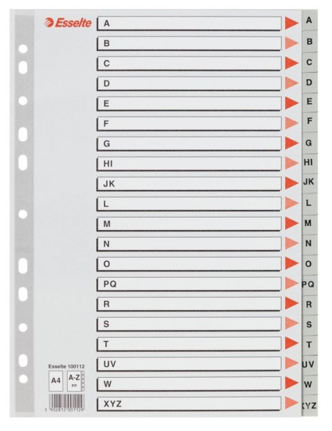 Esselte Przekładka alfabetyczna Esselte A4 szara A-Z (100112)