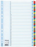 Esselte Przekładka numeryczna Esselte Mylar kartonowe A4 mix kolorów 160g 31k 1-31 (100164)
