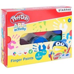Starpak Farba do malowania palcami Starpak Play-Doh 40ml 6 kolor. (453900)