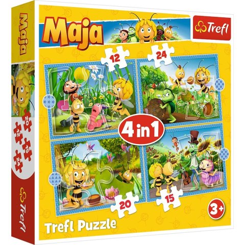 Trefl Puzzle Trefl Pszczółka Maja 4w1 el. (34356)