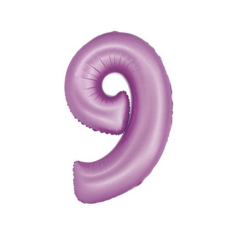 Godan Balon foliowy Godan matowa cyfra 9, lawendowa (CH-SLW9) Godan Balon foliowy Godan matowa cyfra 9, lawendowa (CH-SLW9)
