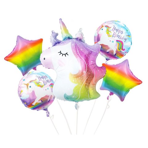 Godan Balon foliowy Godan zestaw 5 szt. Jednorożec (BZ-HJED) Godan Balon foliowy Godan zestaw 5 szt. Jednorożec (BZ-HJED)