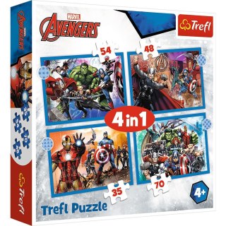 Trefl Puzzle Trefl Avengers 4w1 el. (34386)