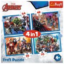 Trefl Puzzle Trefl Avengers 4w1 el. (34386)
