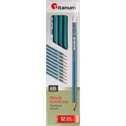 Titanum Ołówek Titanum bez gumki 6B 6B (AS034B)