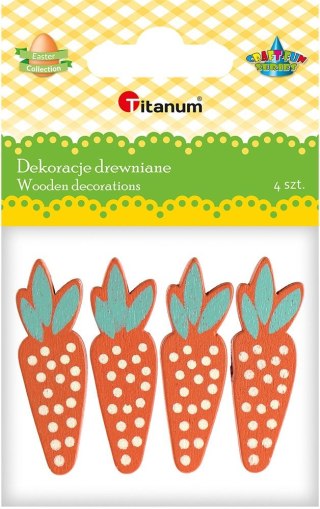 Titanum Ozdoba drewniana Titanum Craft-Fun Series marchewki (5017)