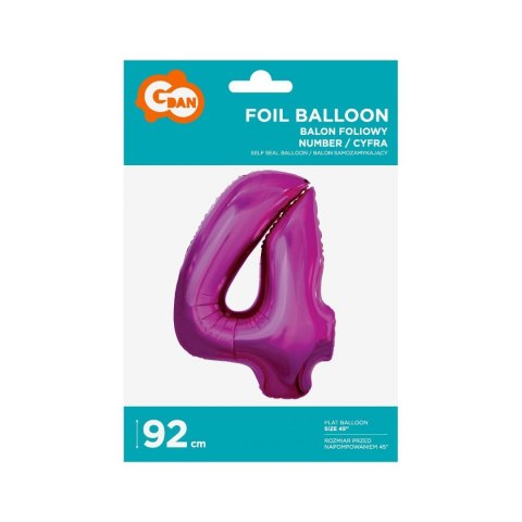 Godan Balon foliowy Godan cyfra 7 srebrny 35 cm 45cal (FG-C35S7)