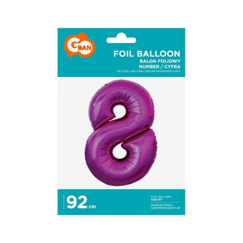 Godan Balon foliowy Godan cyfra 7 srebrny 35 cm 45cal (FG-C35S7)