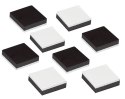 Titanum Magnes Craft-Fun Series kwadraty samoprzylepne czarne [mm:] 12,4x12,4 Titanum 8 sztuk