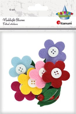 Titanum Naklejka (nalepka) Craft-Fun Series filcowe 3D kwiaty Titanum (M-03)