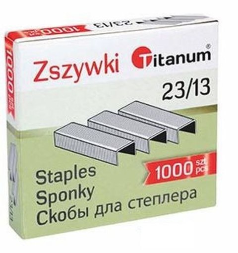 Titanum Zszywki 23/13 Titanum 1000 szt