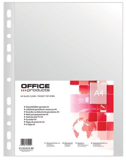 Office Products Koszulki na dokumenty Office Products groszkowe A4 kolor: przezroczysty typu U 40 mic. (21141215-90)